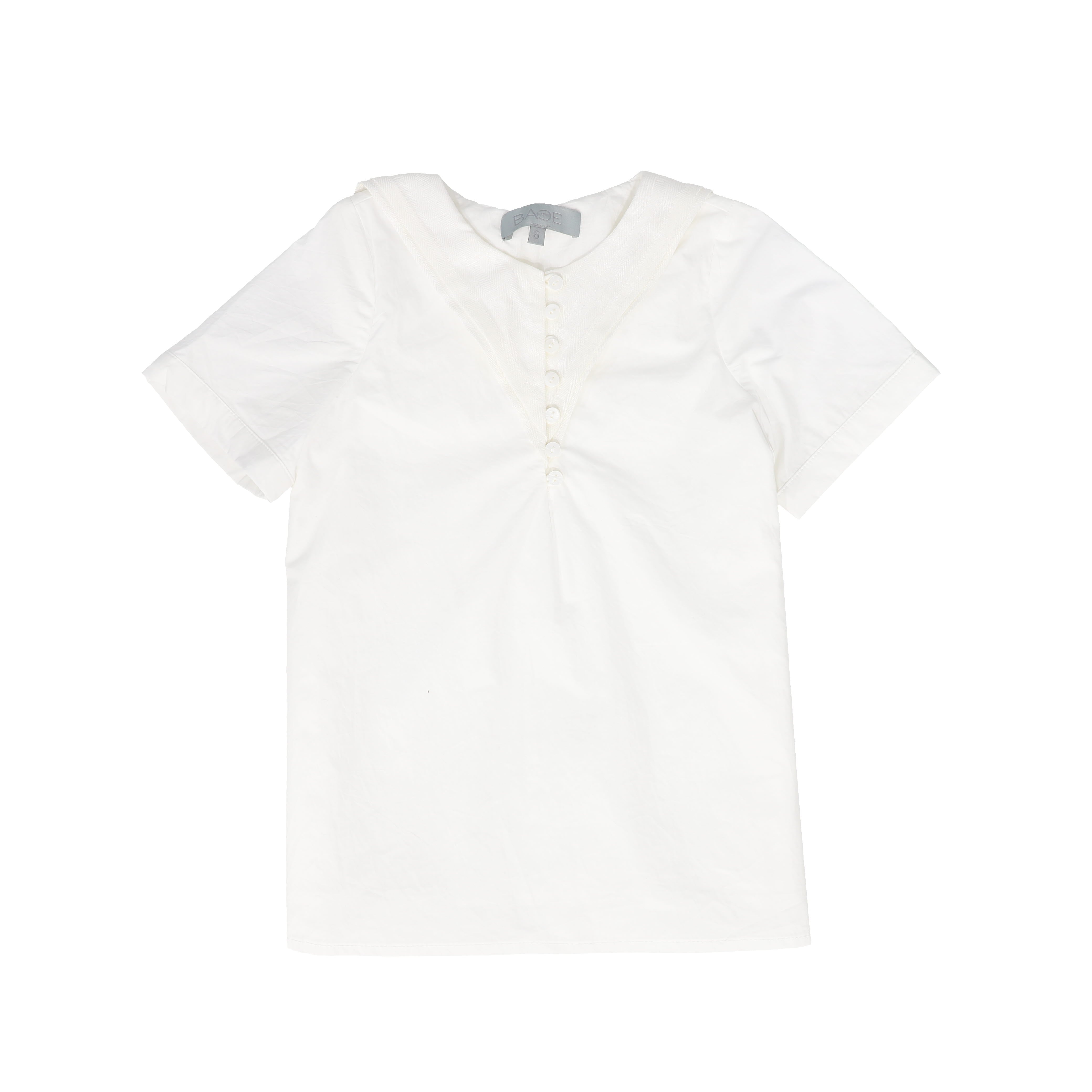 linen sailor collar ss shirt – GarageChic