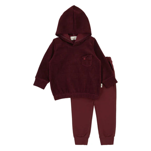 burgundry corduroy 2 piece