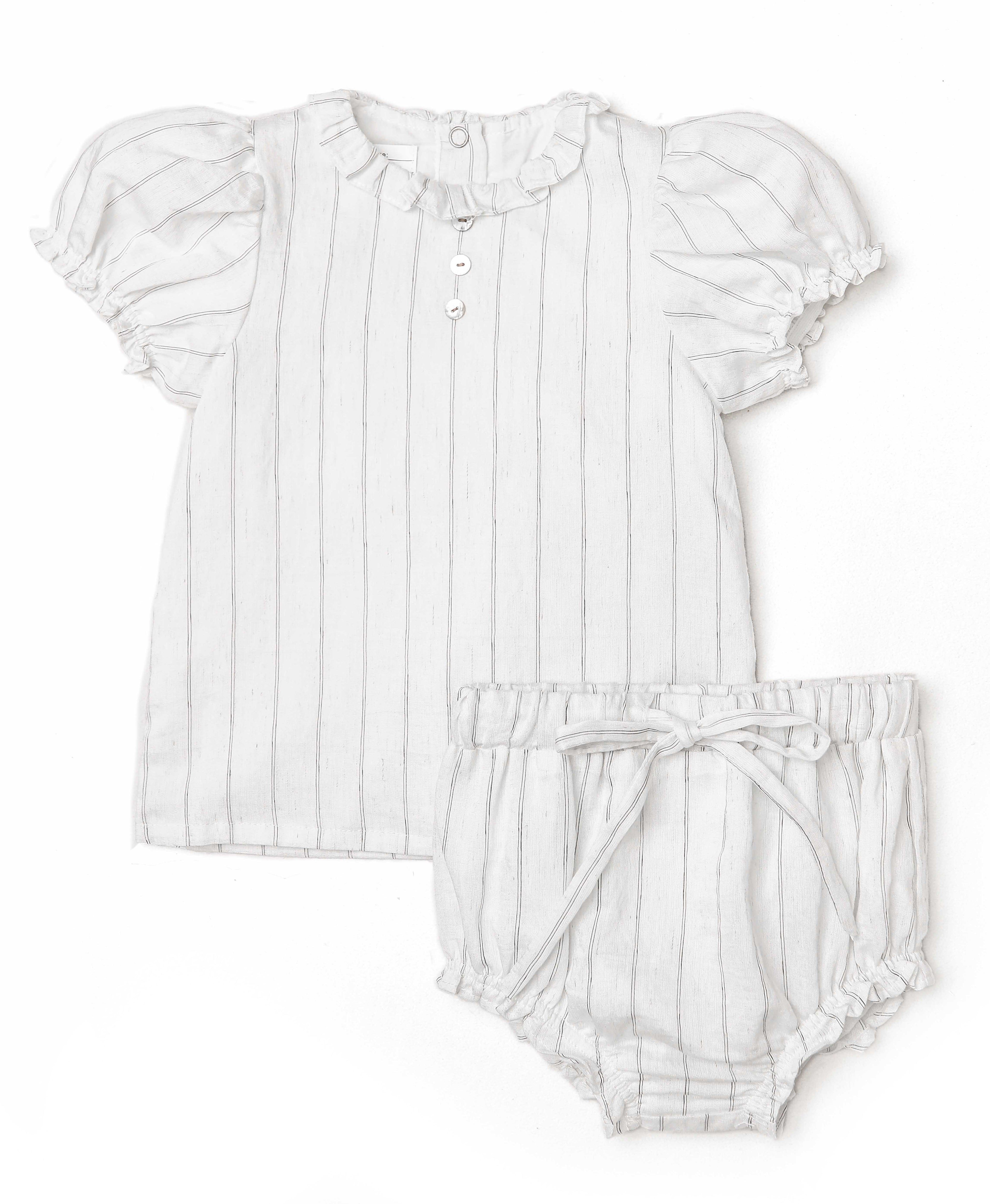 Stripe girls bloomers set