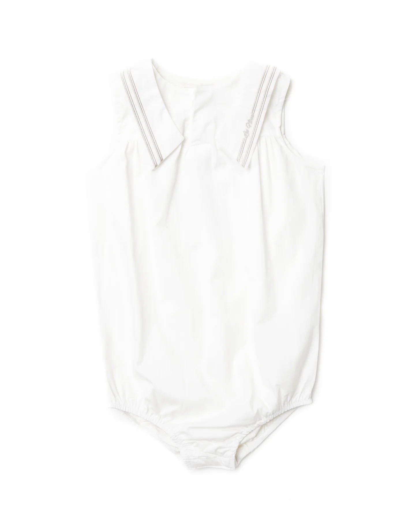 Girls Sailor Collar Romper