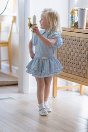 Gingham Girls Ruffle 2 Piece