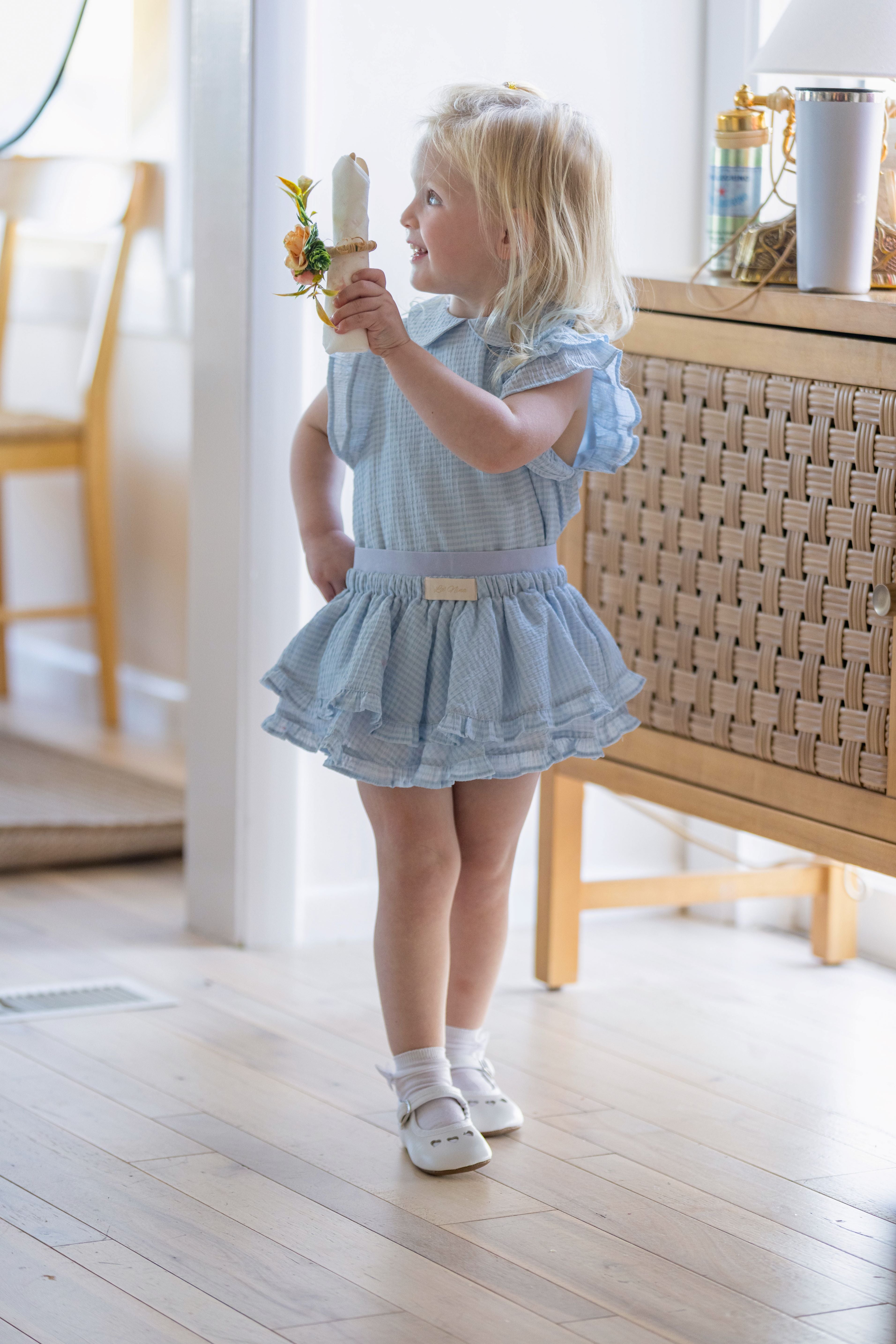 Gingham Girls Ruffle 2 Piece