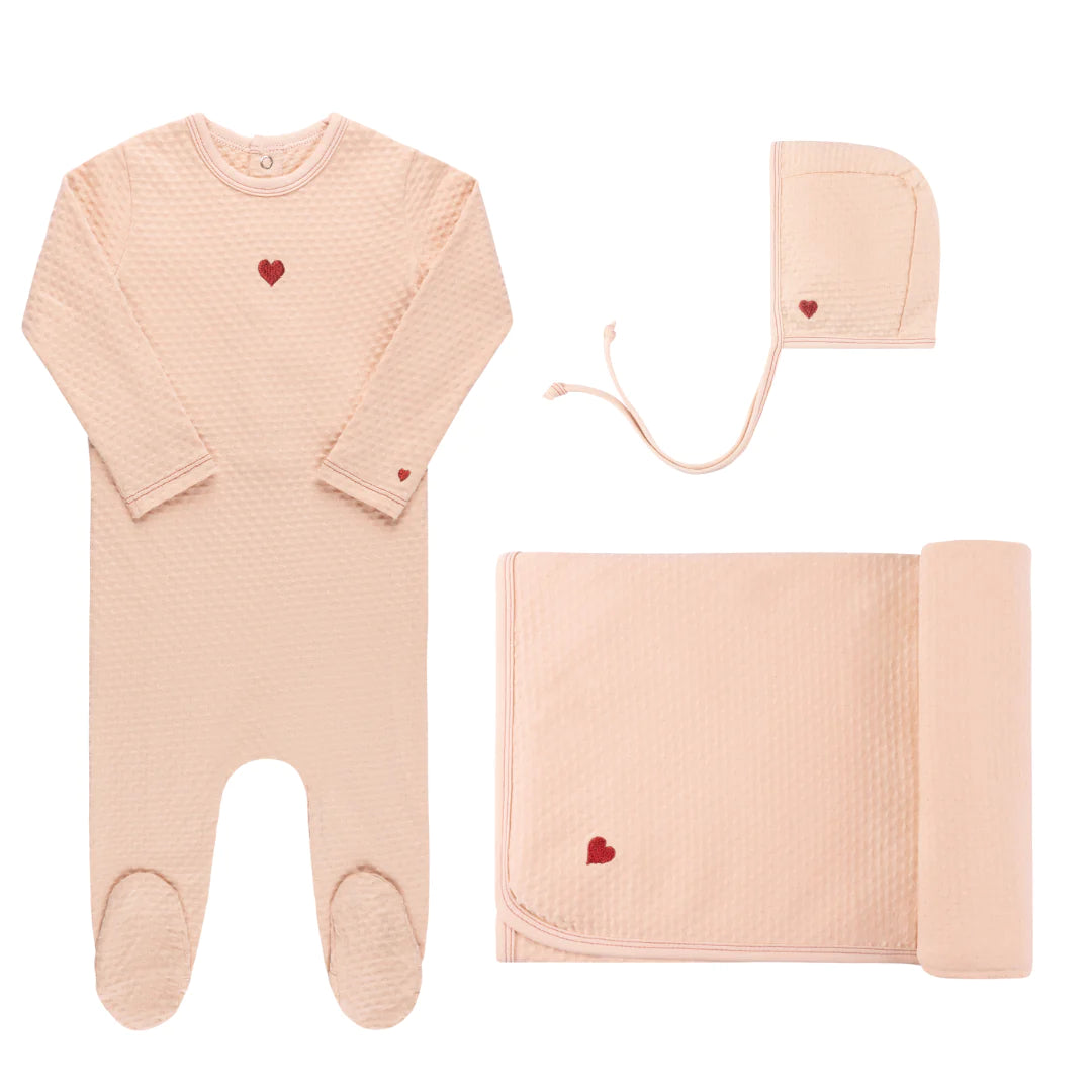 Elys and Co heart pink set