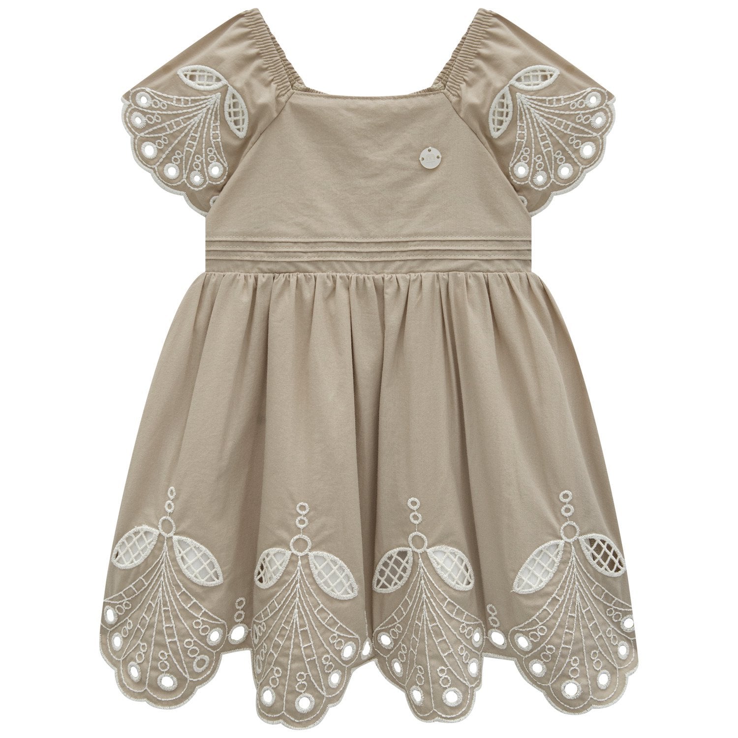 Almond Eyelet Jumper
