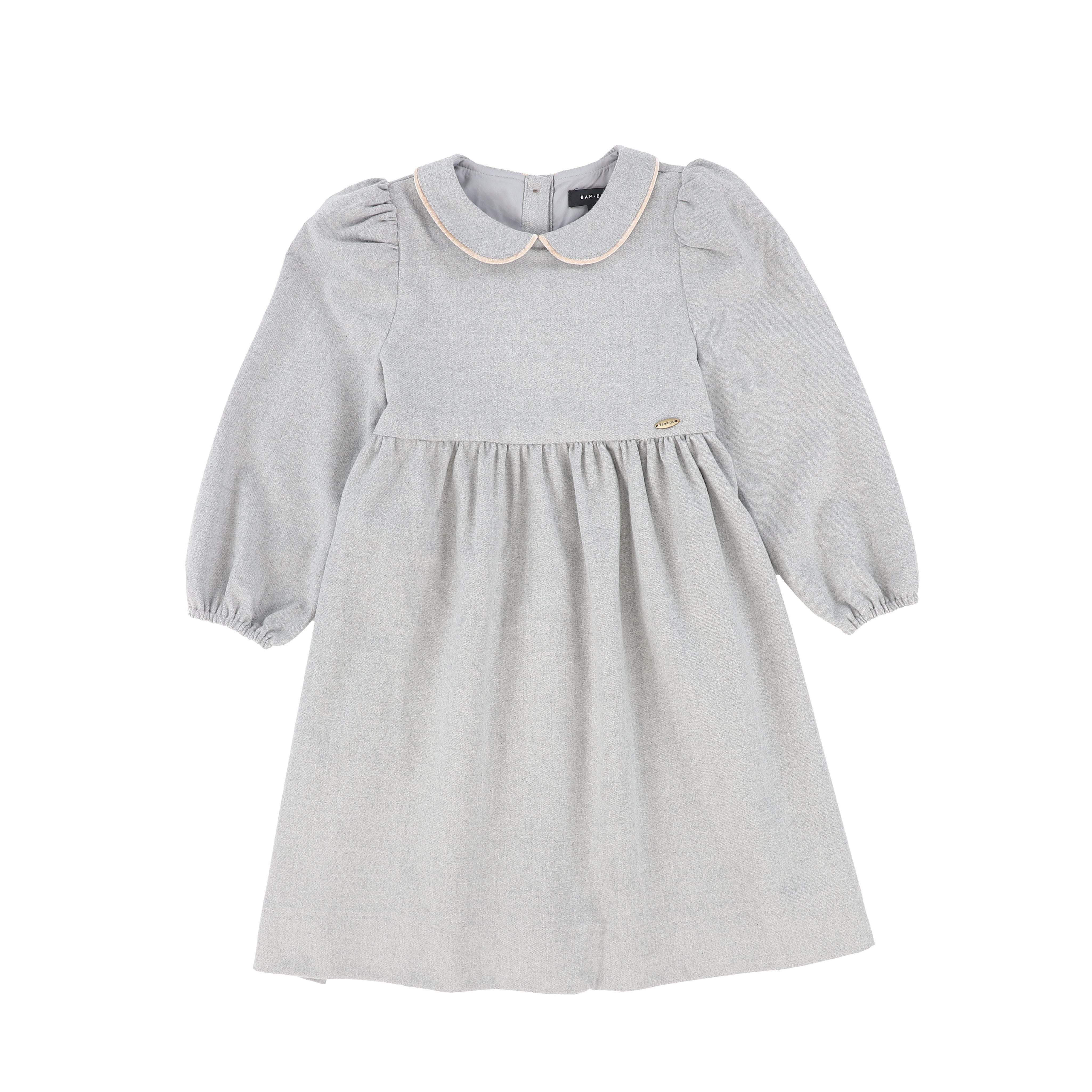 wool piped dress