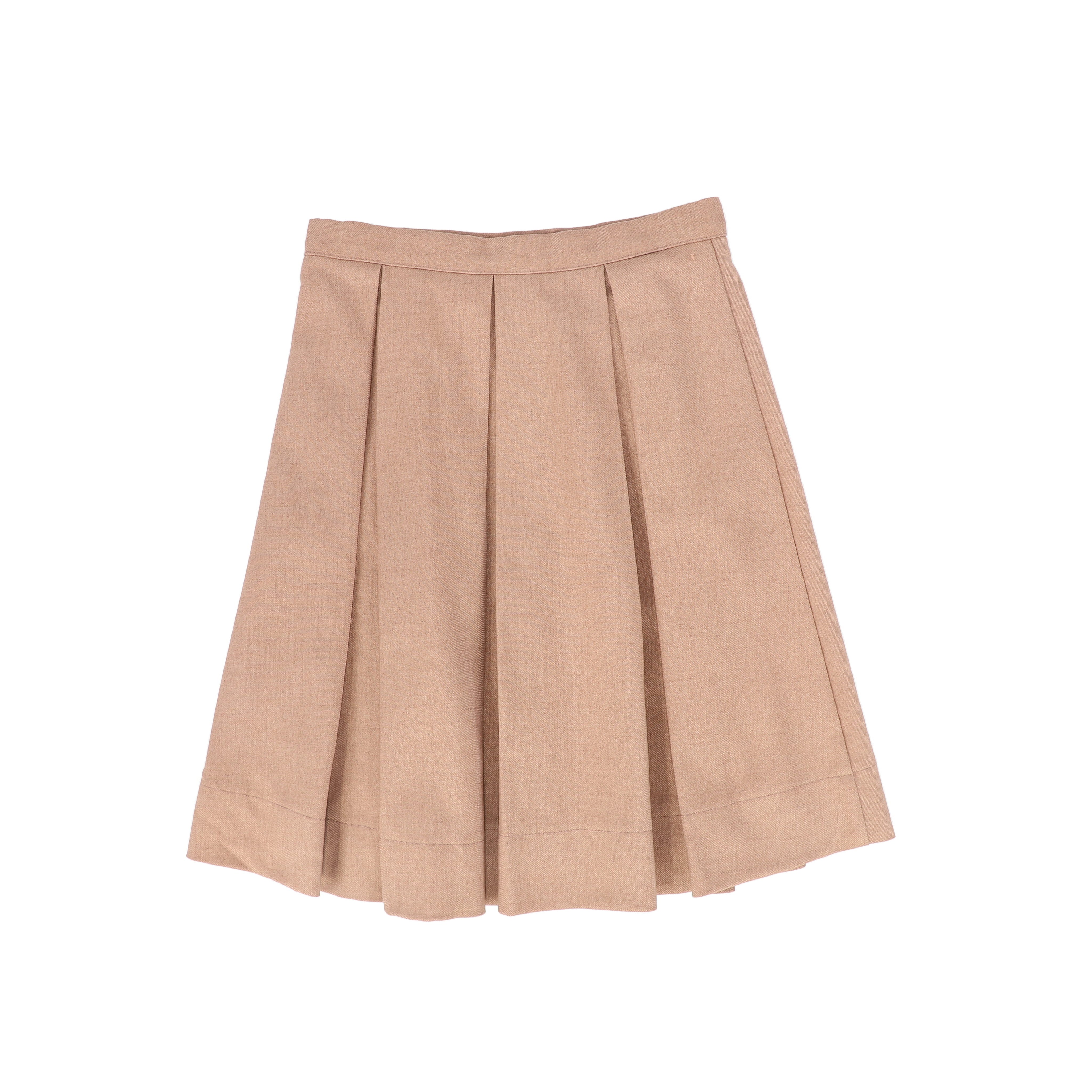 wool pleated skirt
