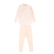 Piped wrap loungewear