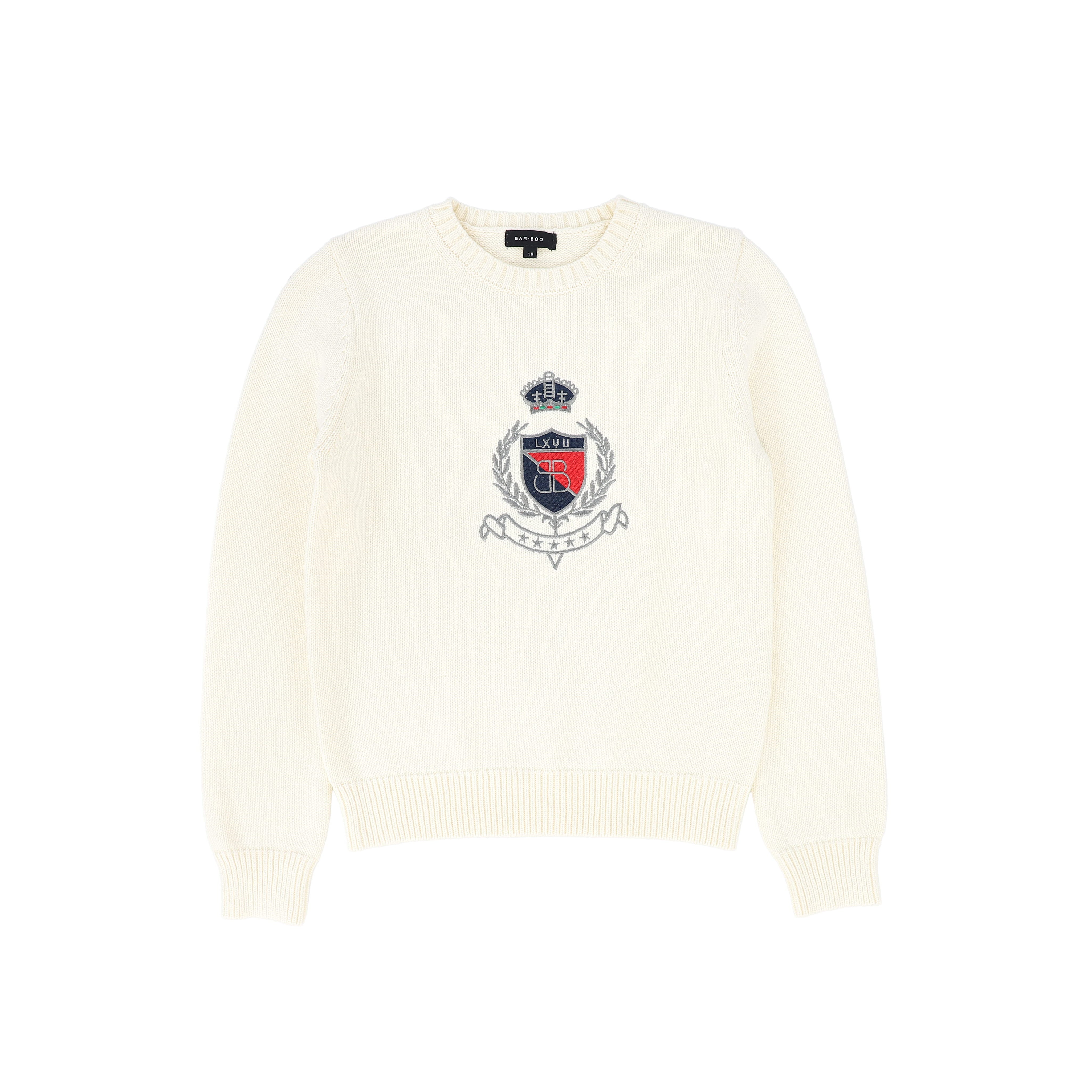 Knit crest sweater