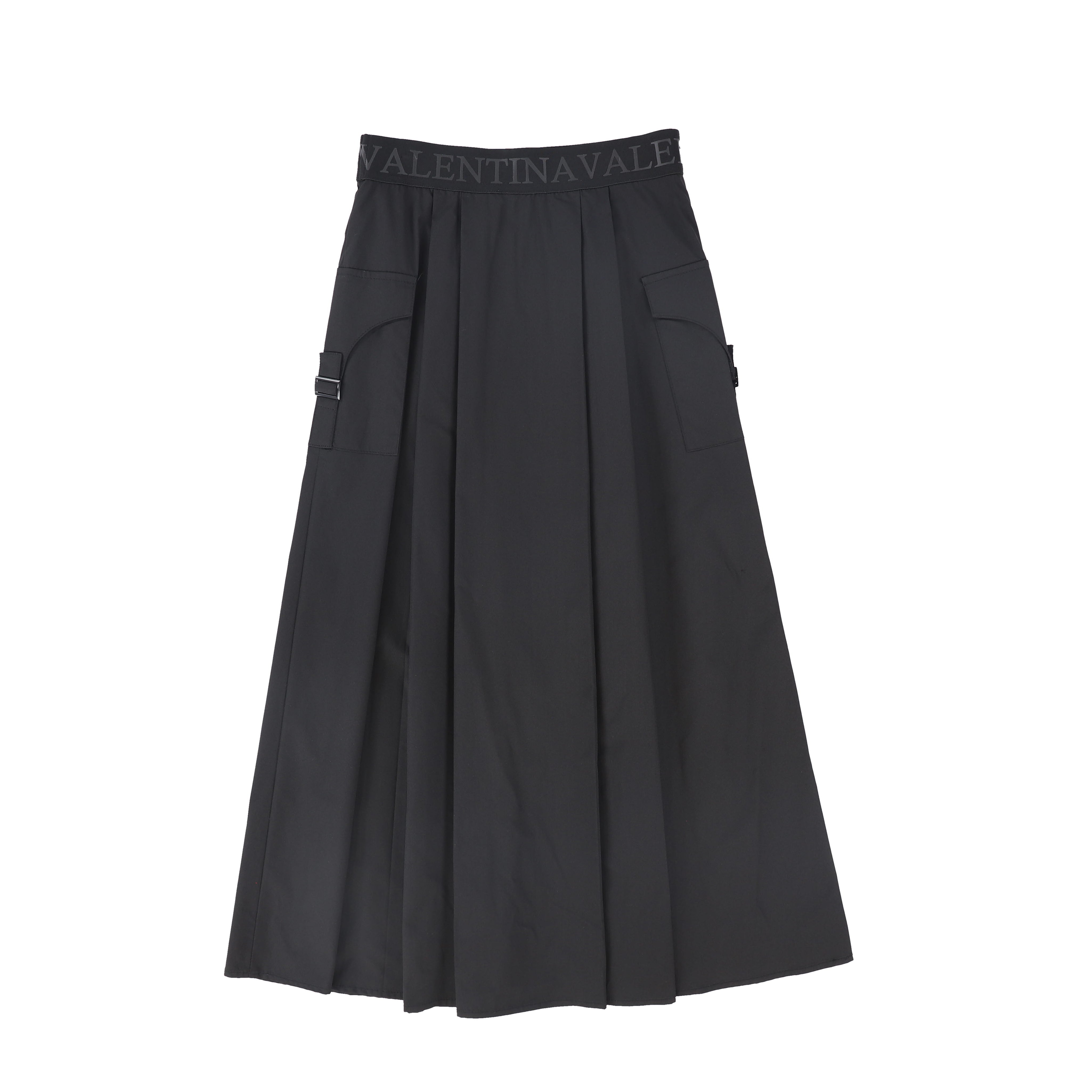 Pleated cargo skirt