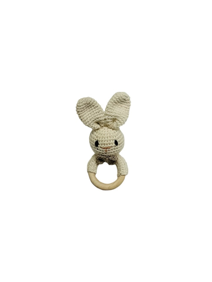 crochet rabbit rattle