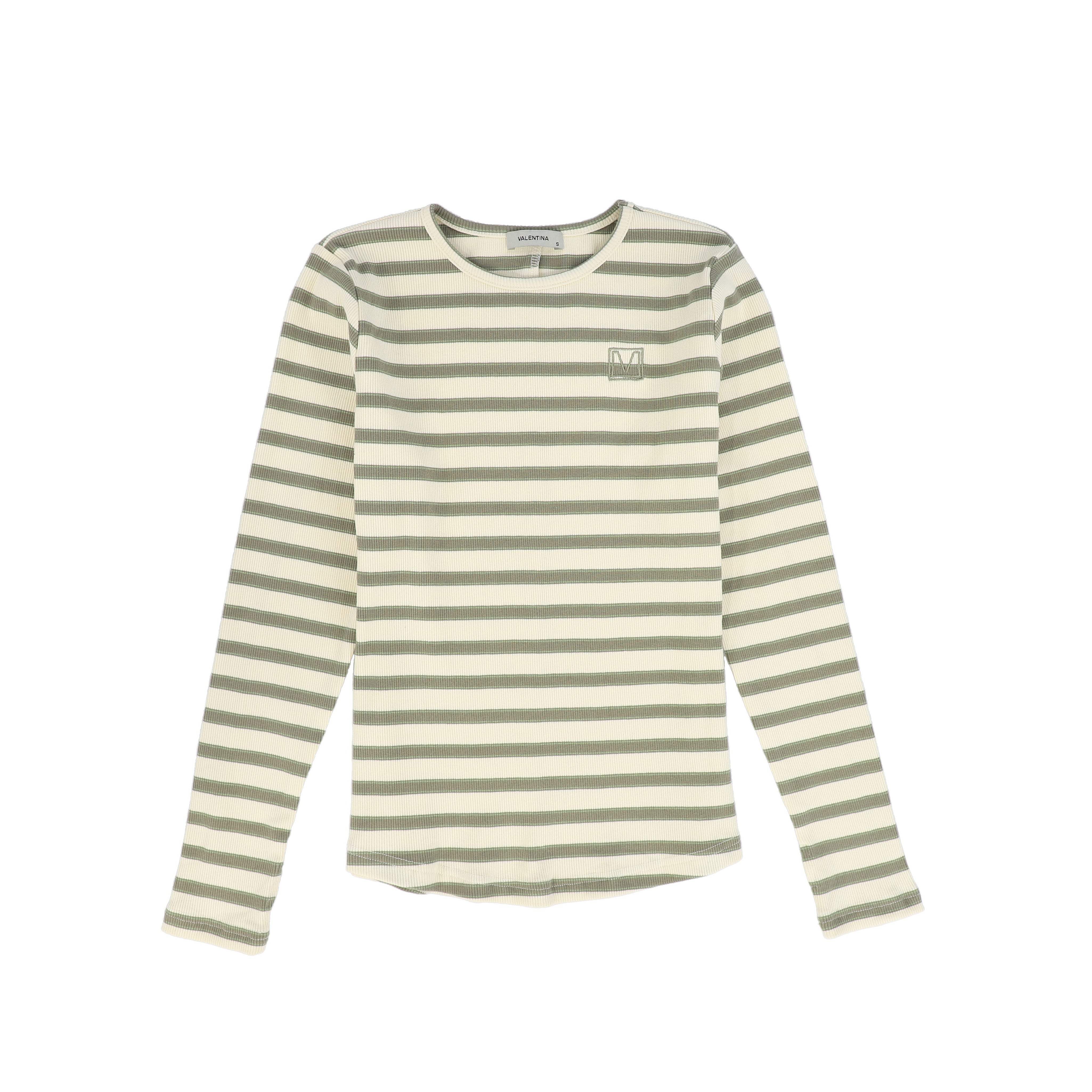 Ribbed stripe tee