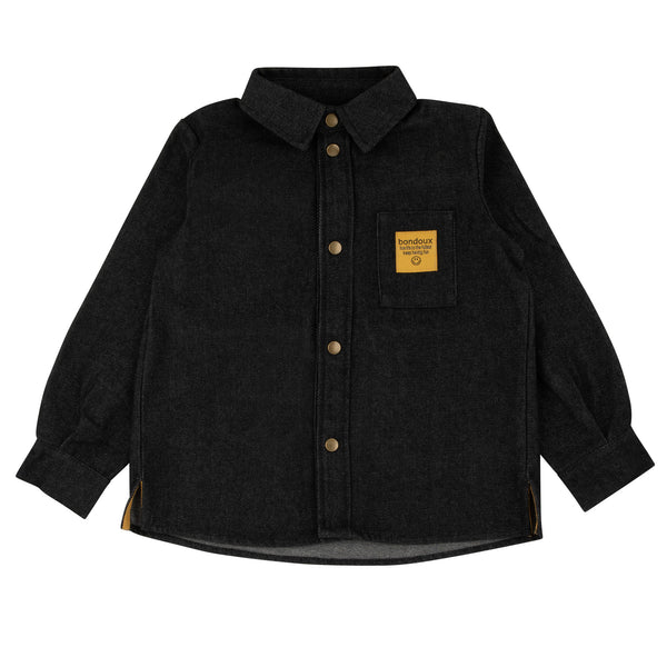 denim shirt/yellow