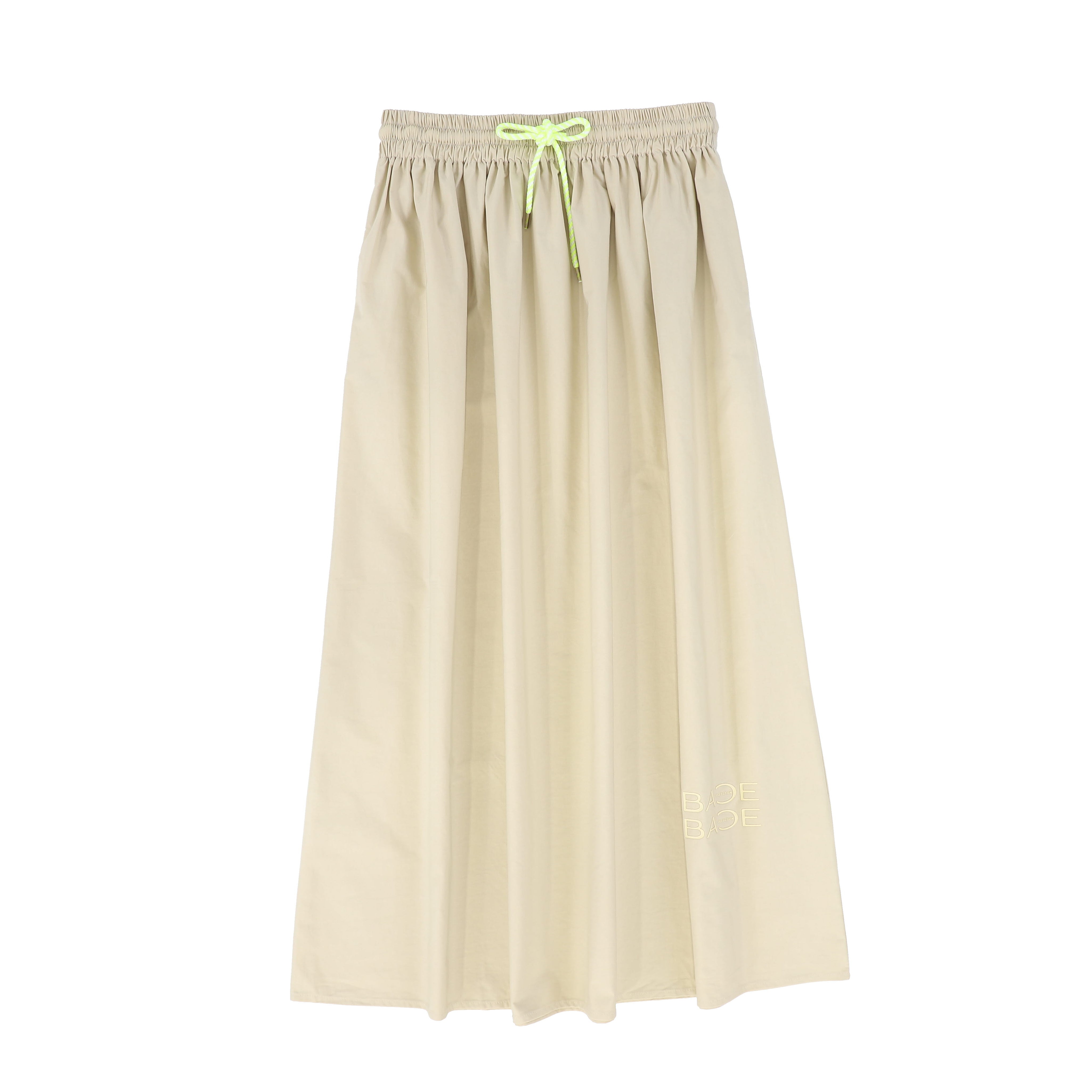 Drawstring maxi skirt