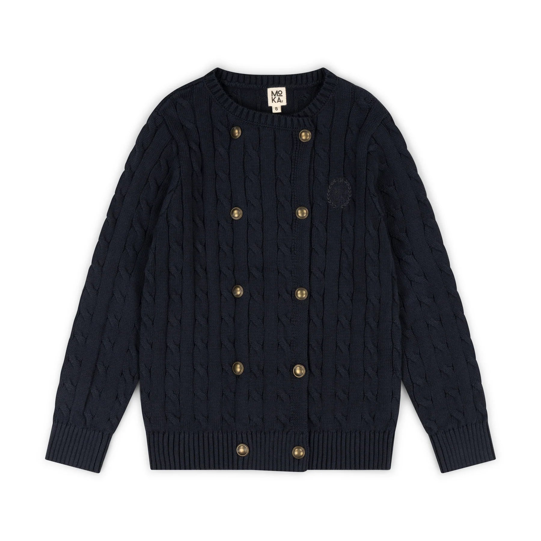 double breasted cable sweater