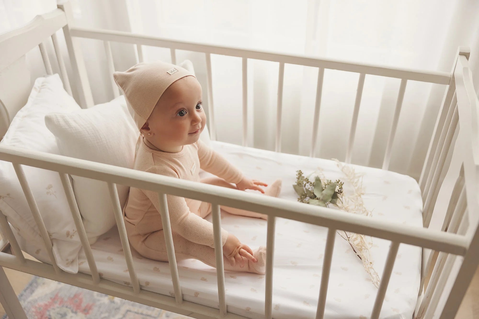 Pointelle bebe footie