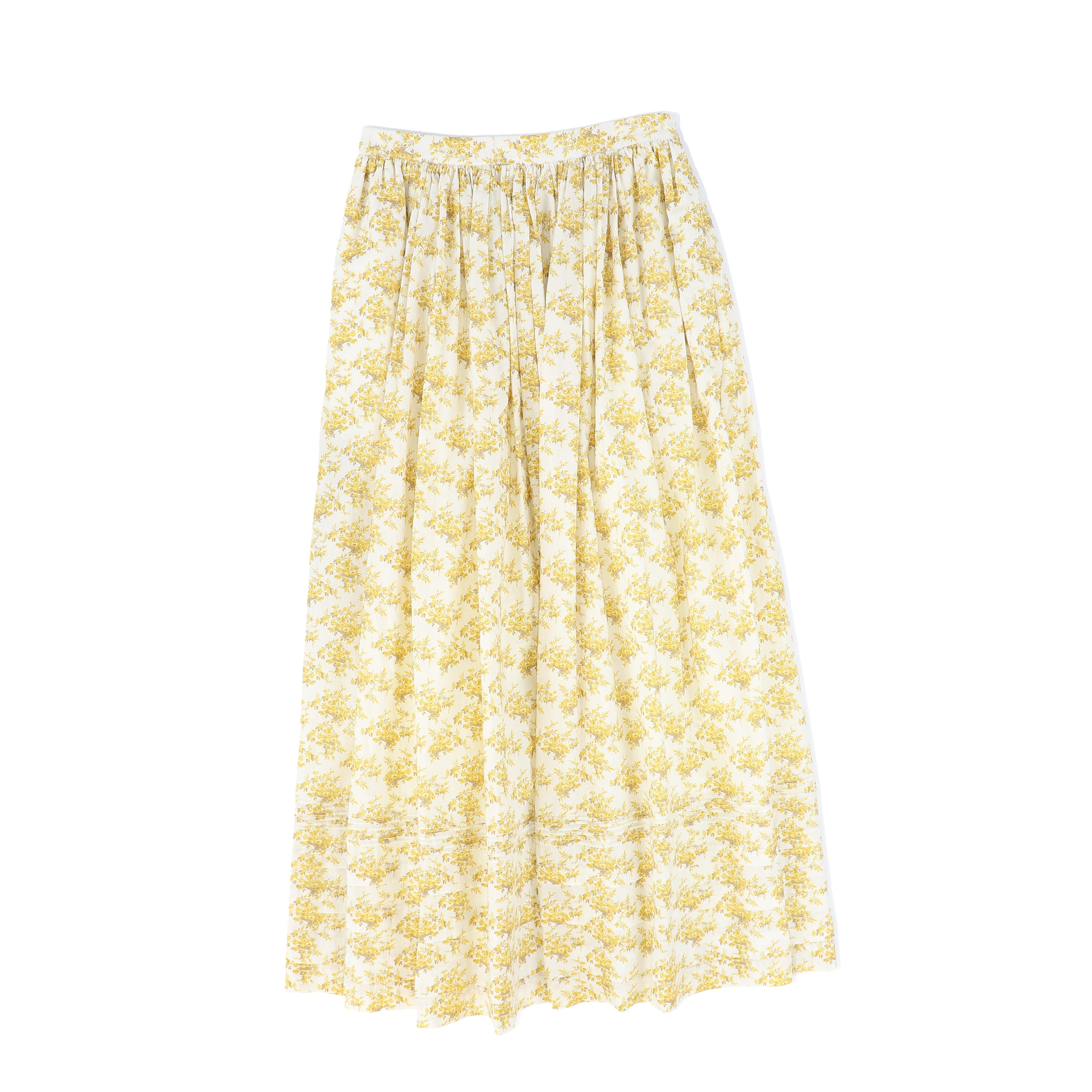 Floral bunch pleat skirt