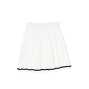 collared trim blouse and skirt