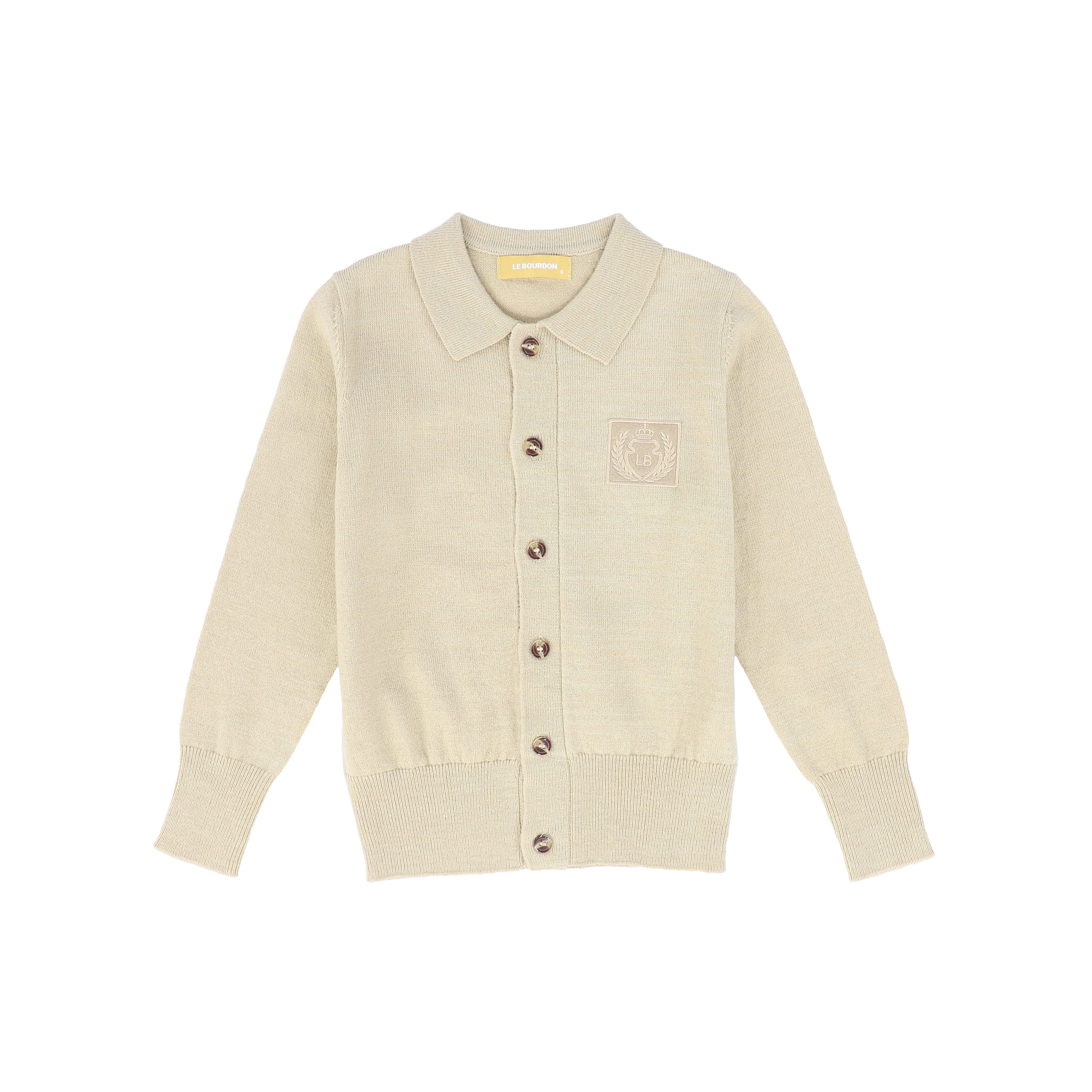 Logo Collared Cardigan