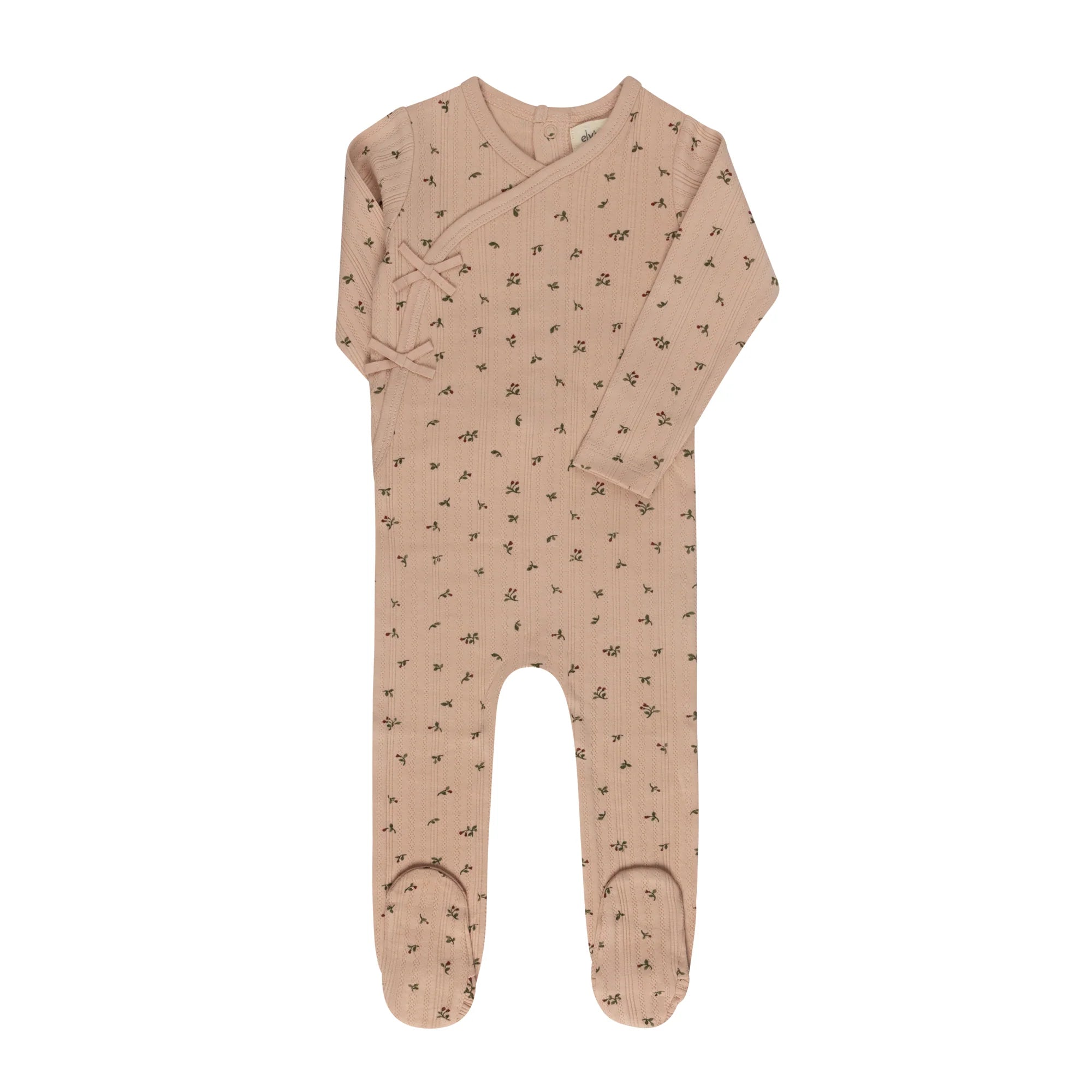 Floral Pointelle Footie