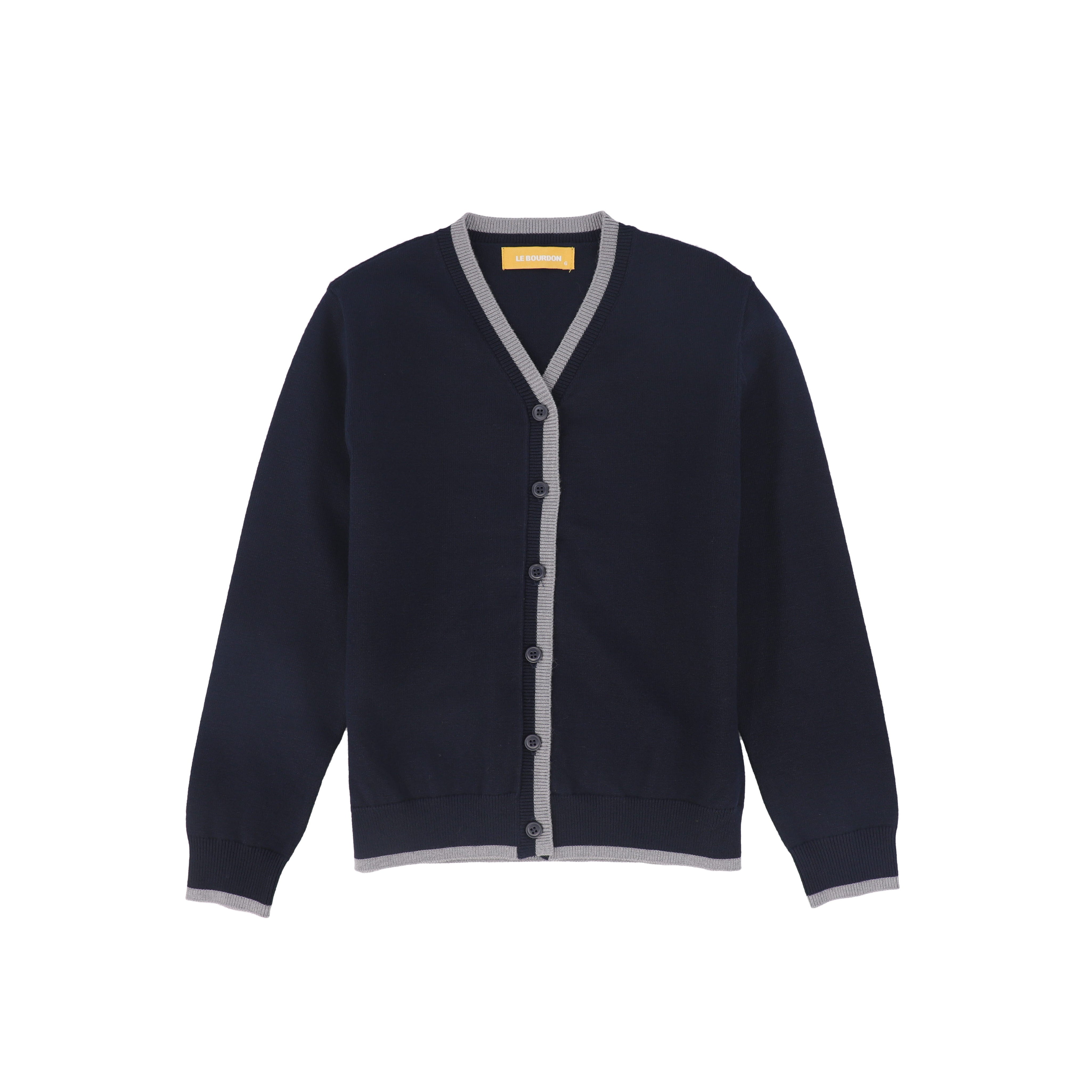 V-neck Trim Cardigan