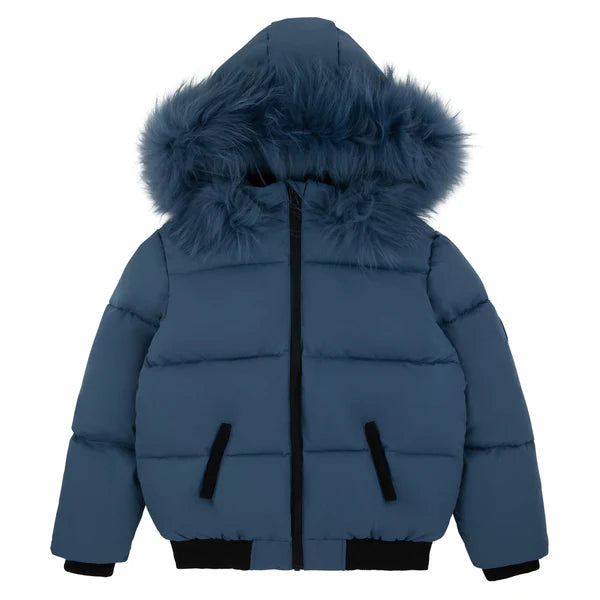 TEXTURED B JACKET NAVY