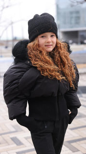 Girls gathered winter jacket
