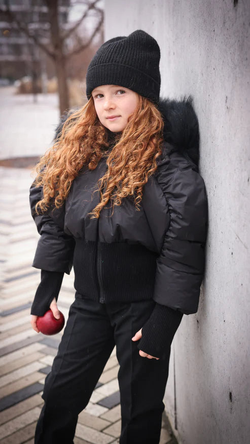 Girls gathered winter jacket