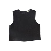 flower cutout vest set w/ maxi skirt