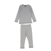 cotton ribbed pajama set