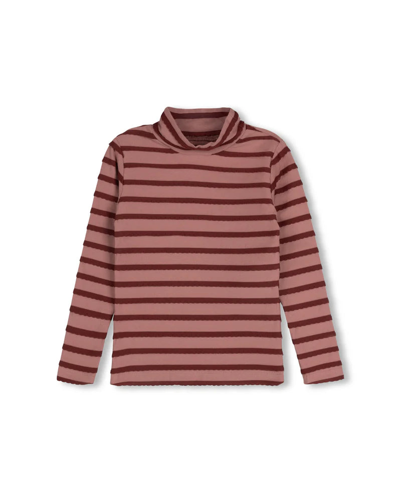 clara stripe turtleneck