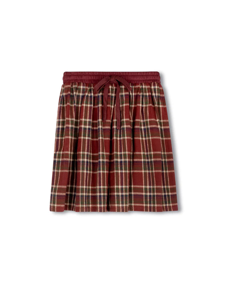 mia print plaid set