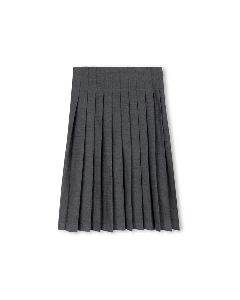 kylie textured wool skirt