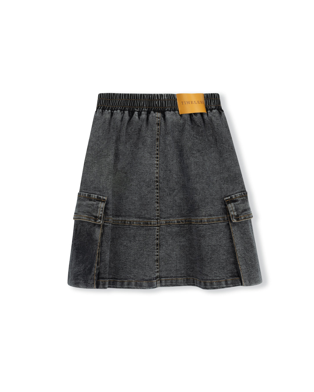 chime denim cargo skirt