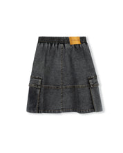 chime denim cargo skirt