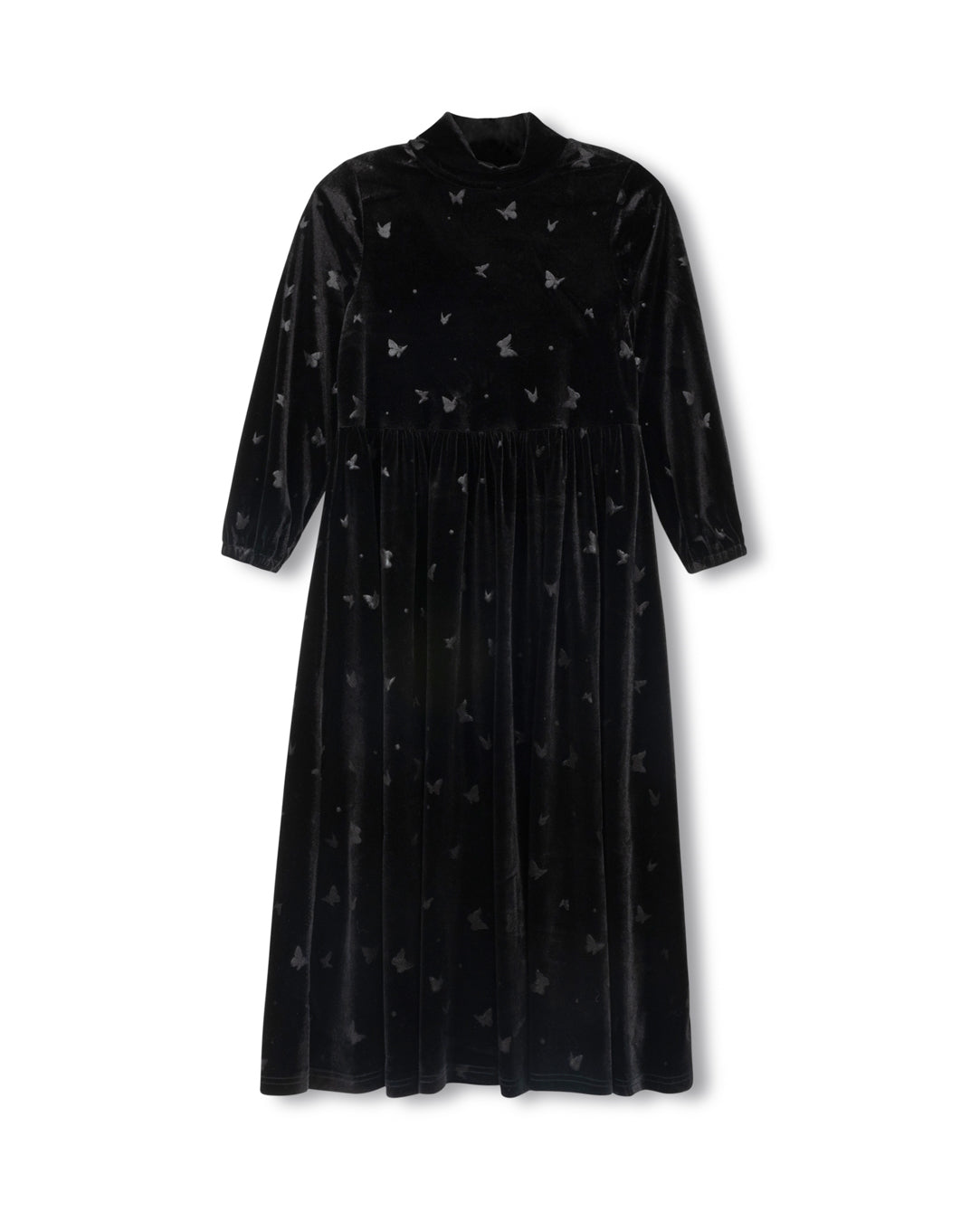 velour butterfly print robe