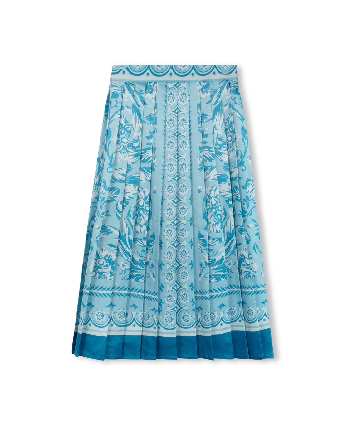 Tonal detail print skirt