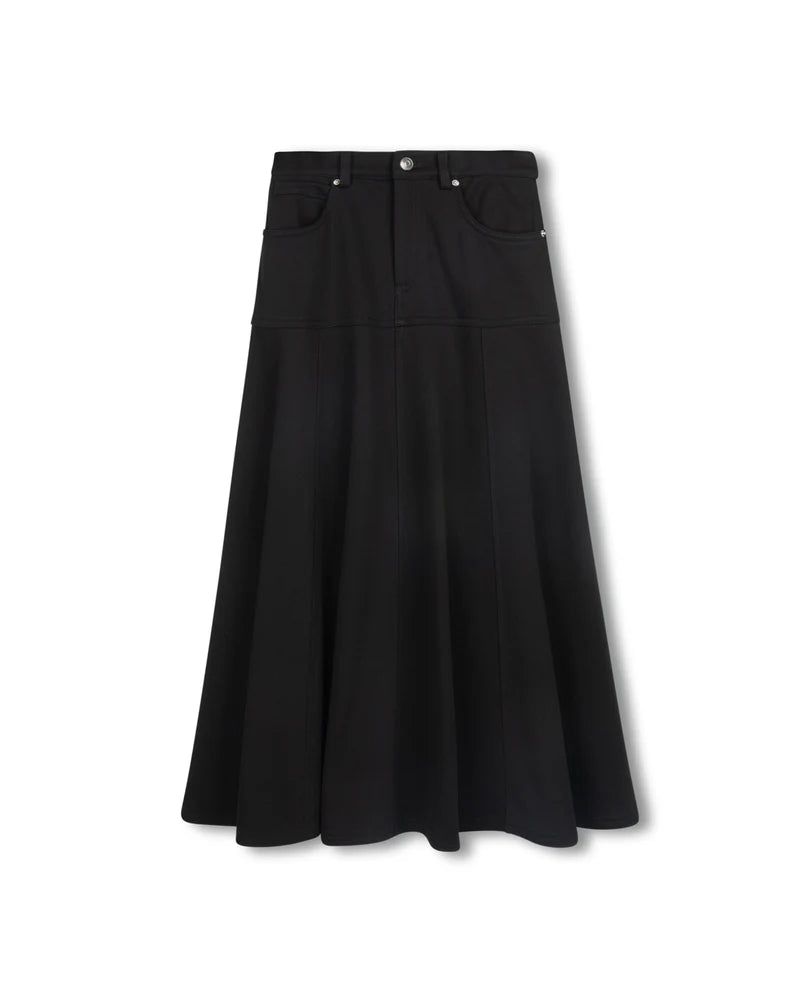 Sweatshirt midi skirt