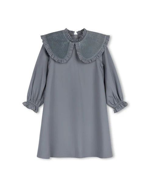 poplin big collared dress