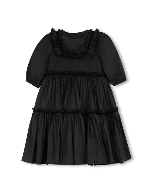 Taffeta tiered knee gown