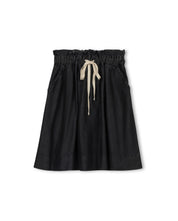 Flake Chambray drawstring skirt