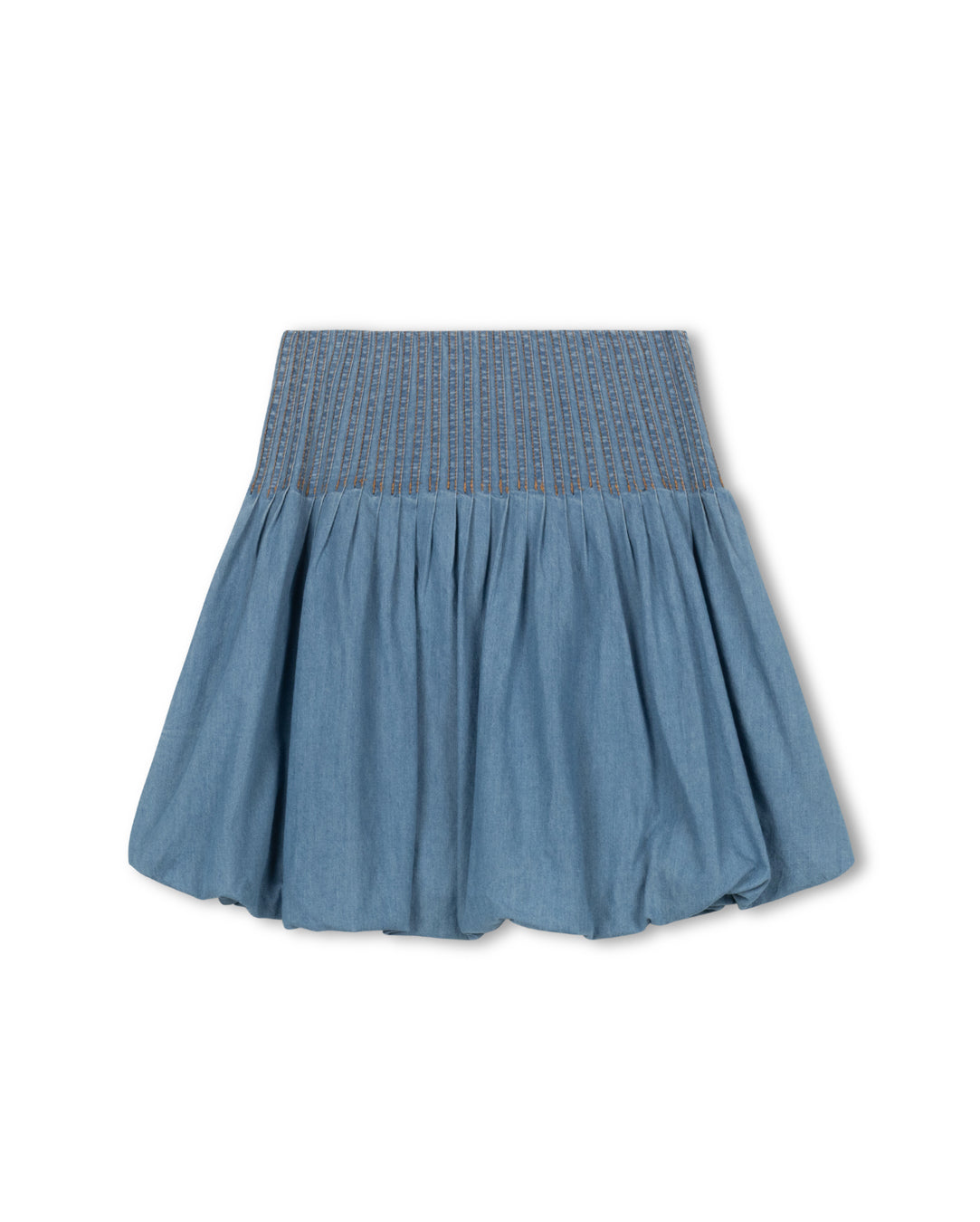 top pleated bubble skirt