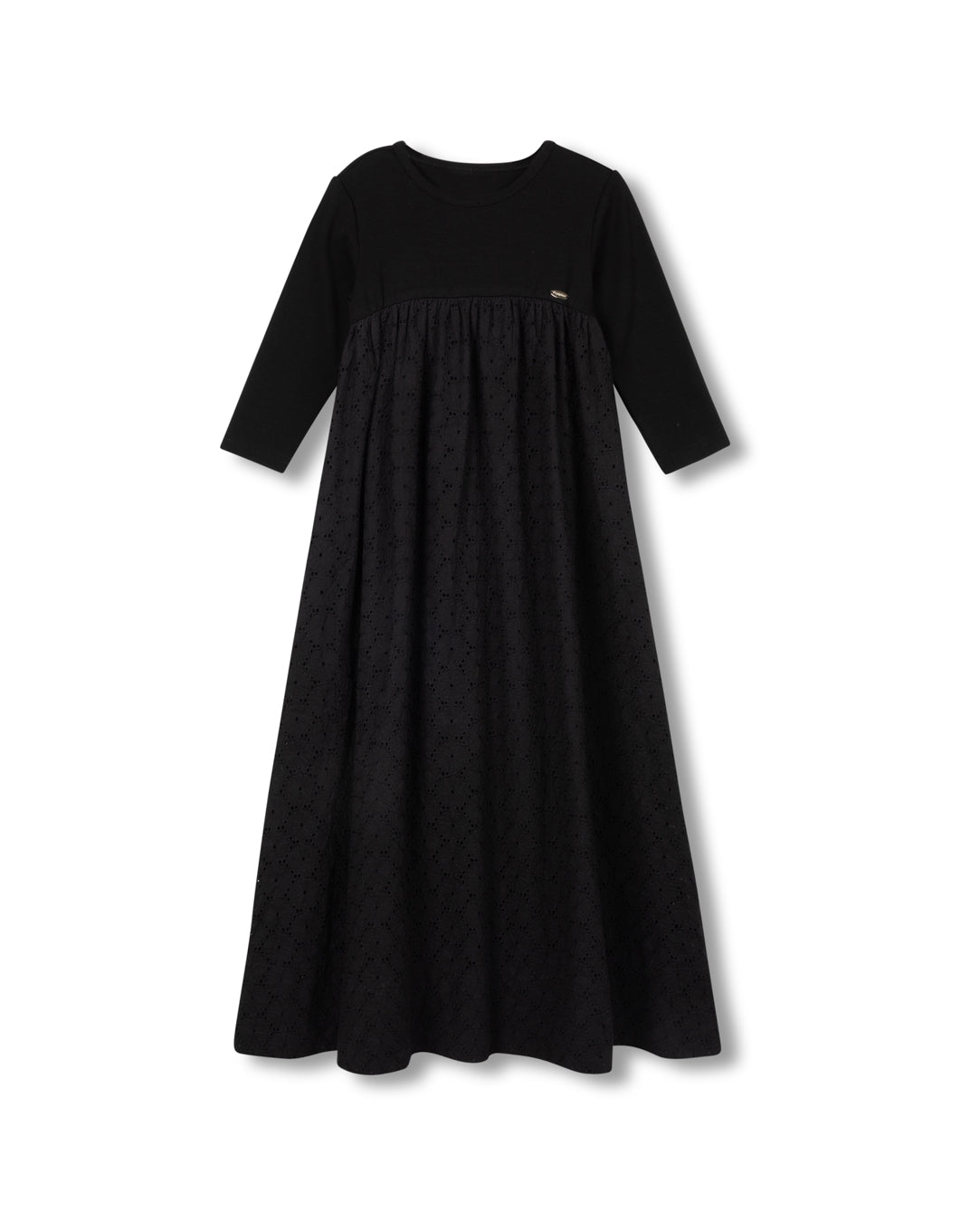 tee and eyelit maxi robe
