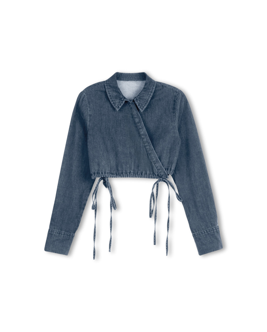 Bruce chambray wrap top