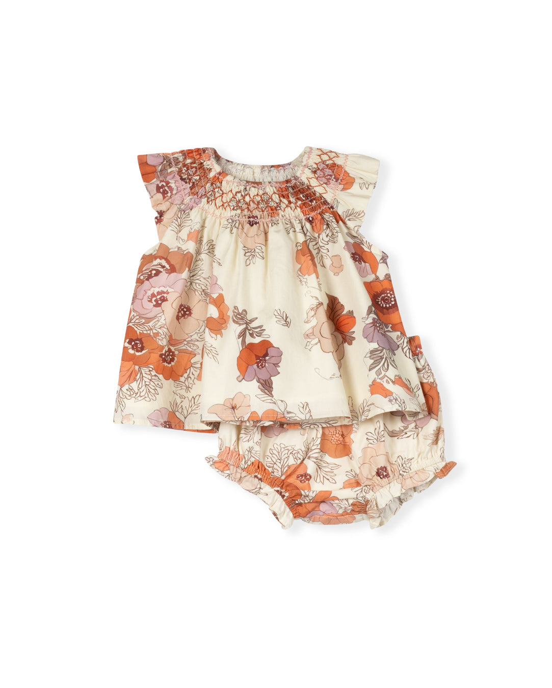 ellis floral smocked set