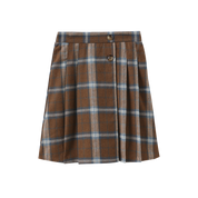 Palli Knit Plaid Skirt Set
