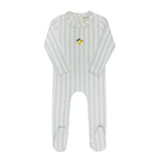 Lemon Stripe Footie