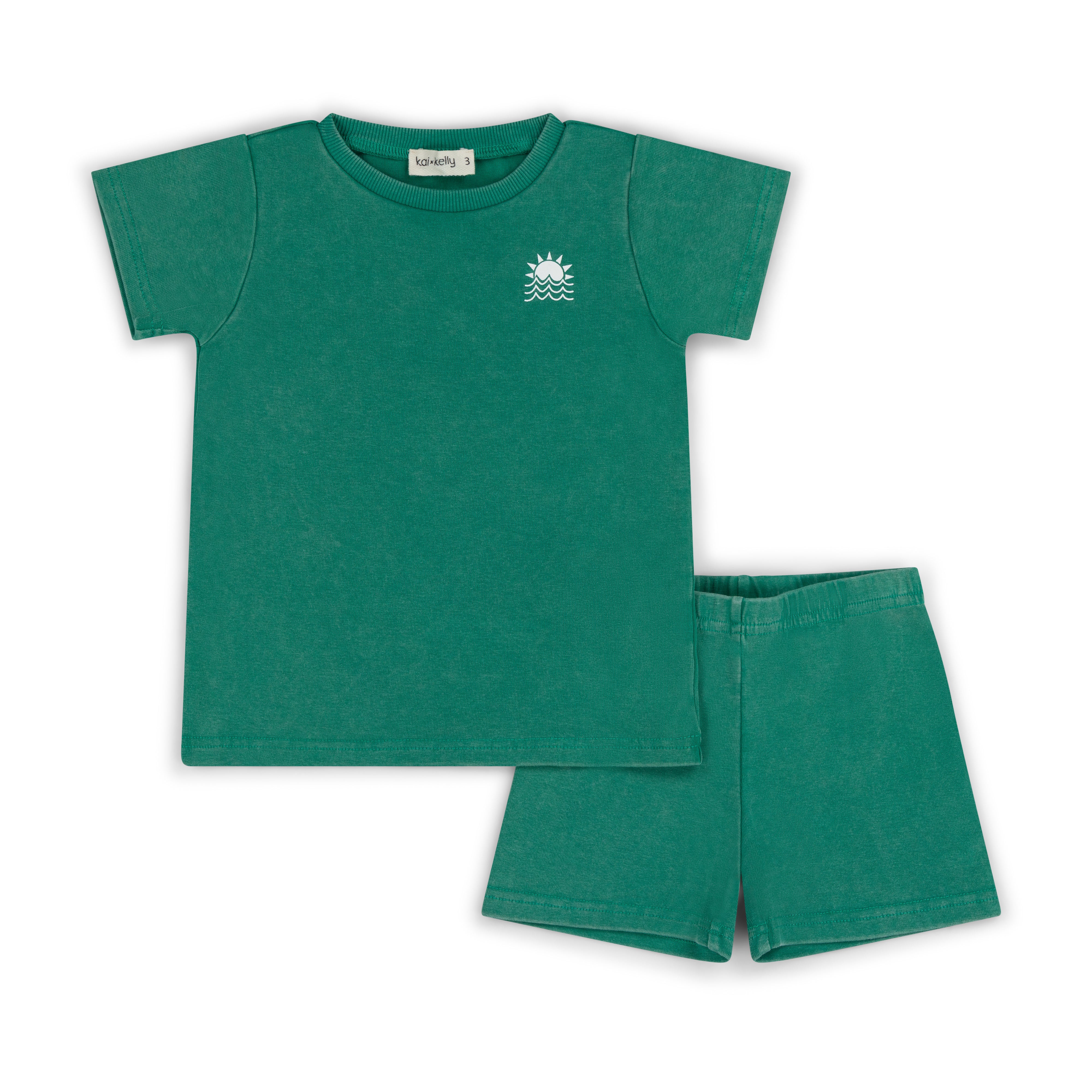 Green Short Set