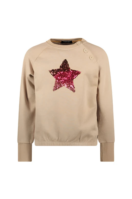 Sequin star sweatshirt