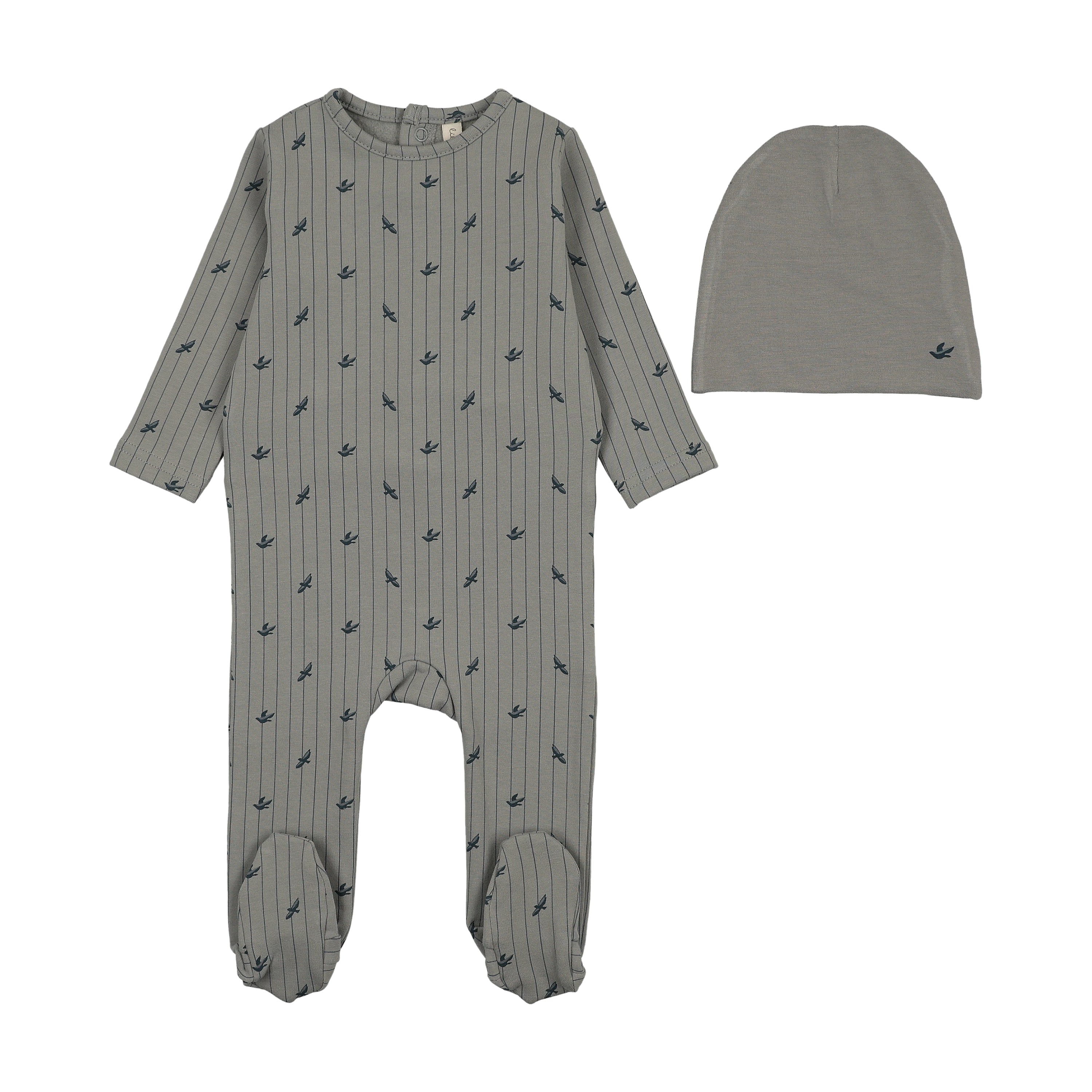Stripe Print Footie