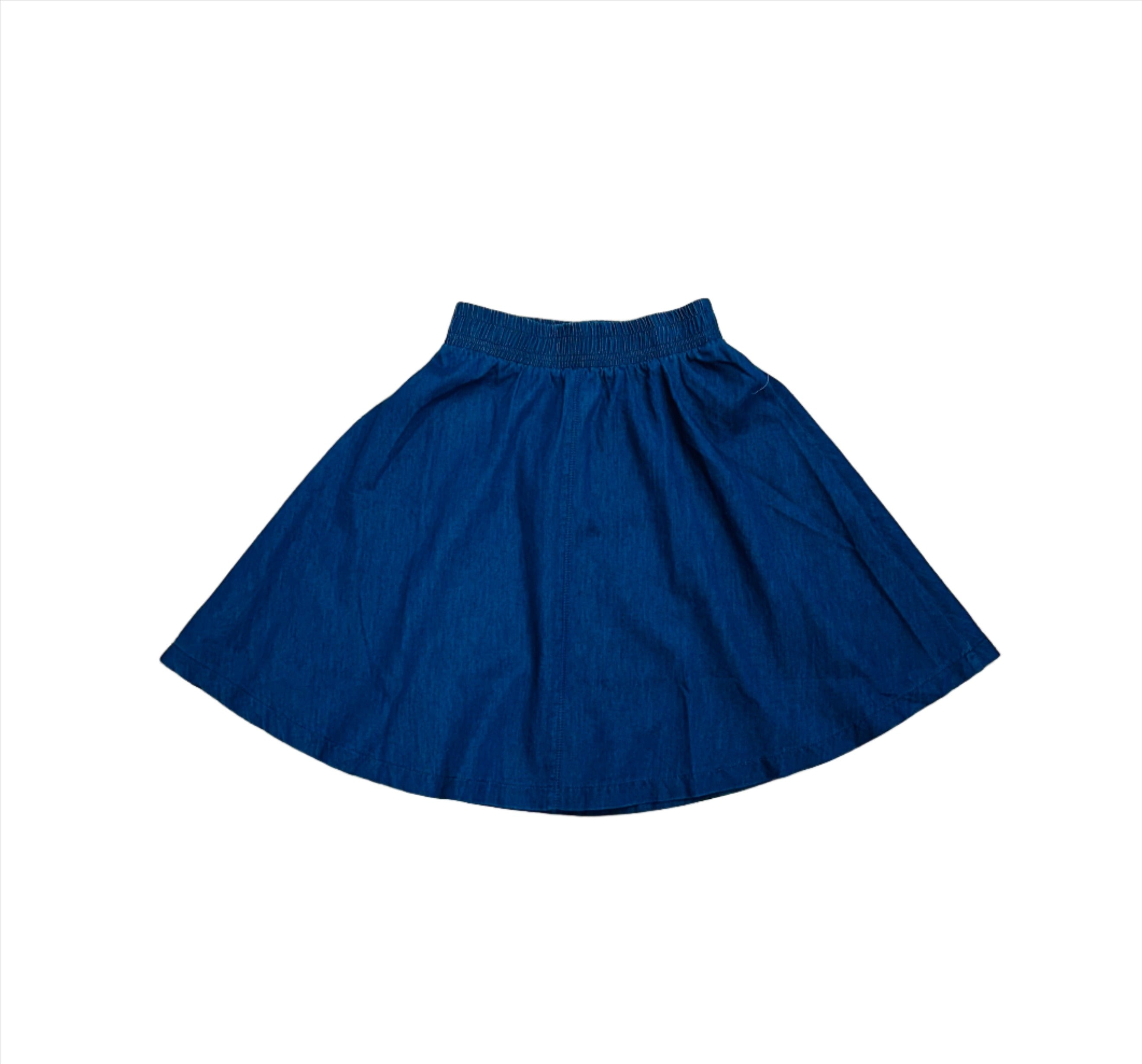 denim flare skirt